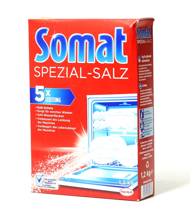 Muối rửa bát Somat 1,2kg dùng cho các loại máy rửa chén, bát Bosch, Beko, Brandt, GAGGENAU, gorenje, GRUNDIG, GL, NEFF, SHARP, SIMENS, Smeg